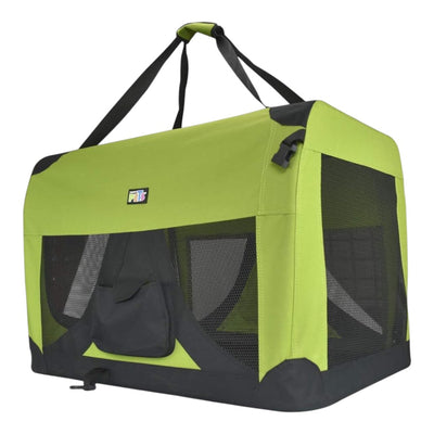 Transportadora Perrera Int Verde Mediana - Fancy Pets