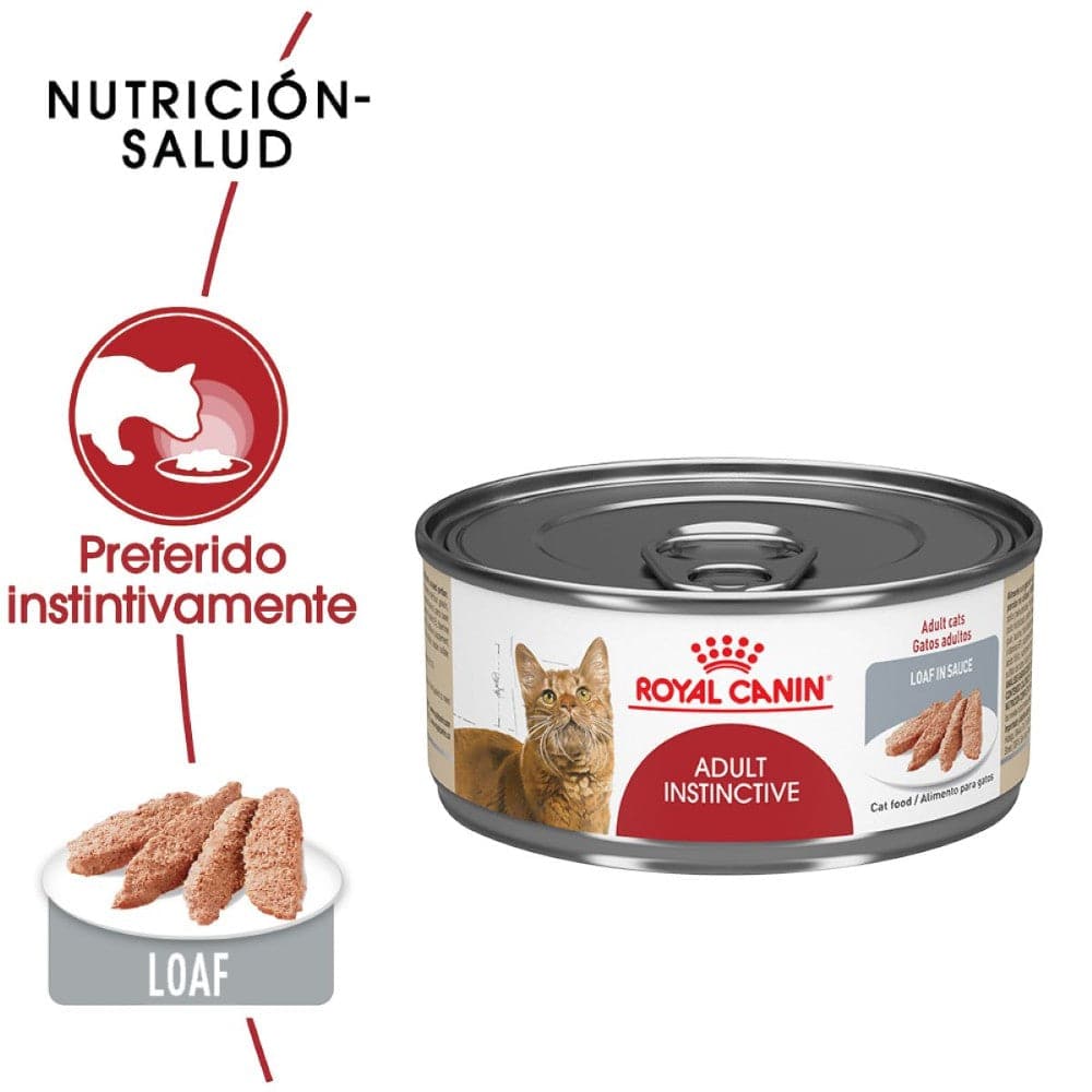 24 Latas Royal Canin Adult Instinctive Gato Loaf in Sauce 145 gr - AniMALL