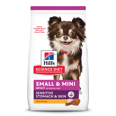 Hill's SD Small & Mini Sensitive Skin & Stomach alimento perro adulto raza pequeña y mini piel y estómago sensibles 6.8Kg - AniMALL