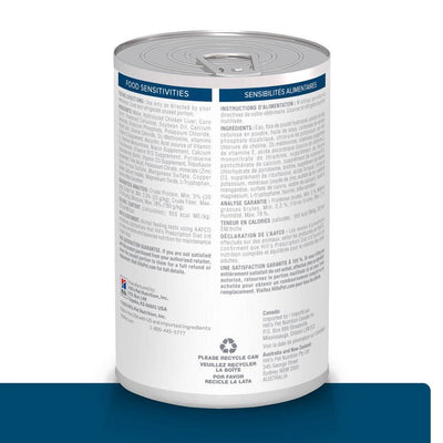 12 Latas Hill's Prescription Diet z/d, Sensibilidades Alimentarias, para Perro, 369 g - AniMALL