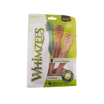 Whimzees Cepillo de Dientes L 6 Pzas - AniMALL