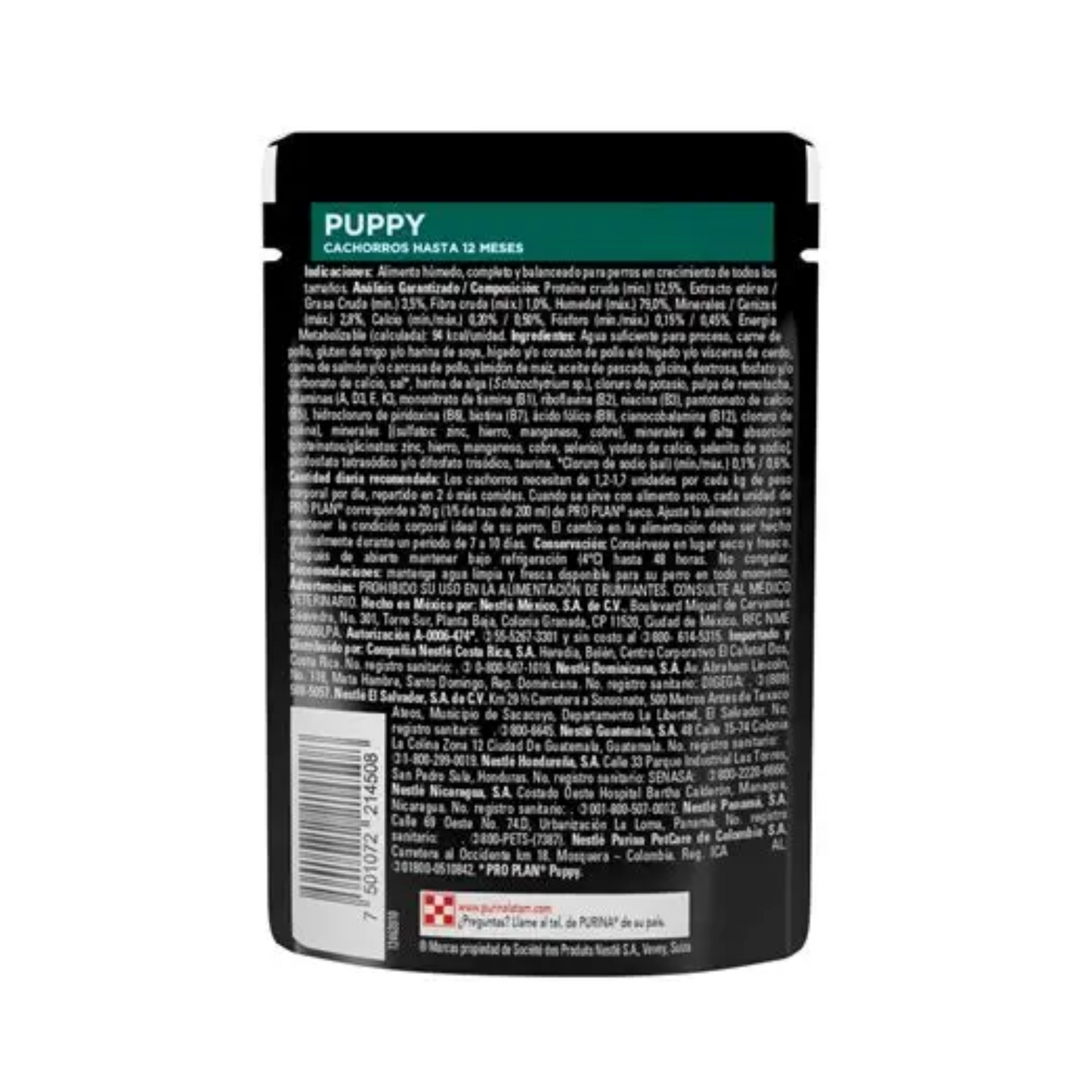 24 Pouches Pro Plan Puppy Receta de Pollo 85 g