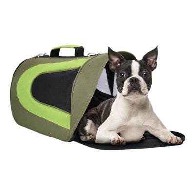 Fancy Pets Transportadora con Visera Verde Olivo XS