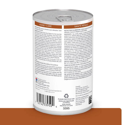 12 Latas Hill's Prescription Diet k/d, Cuidado Renal, para Perro, Estofado de Pollo y Vegetales, 363 g - AniMALL