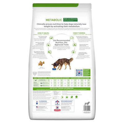 Hill's Prescription Diet Metabolic, Pérdida y Mantenimiento del Peso, para Perro, 12.5 Kg - AniMALL