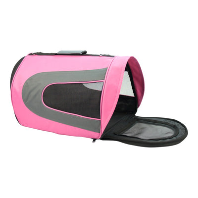 Fancy Pets Transportadora con Visera Intermedia Rosa