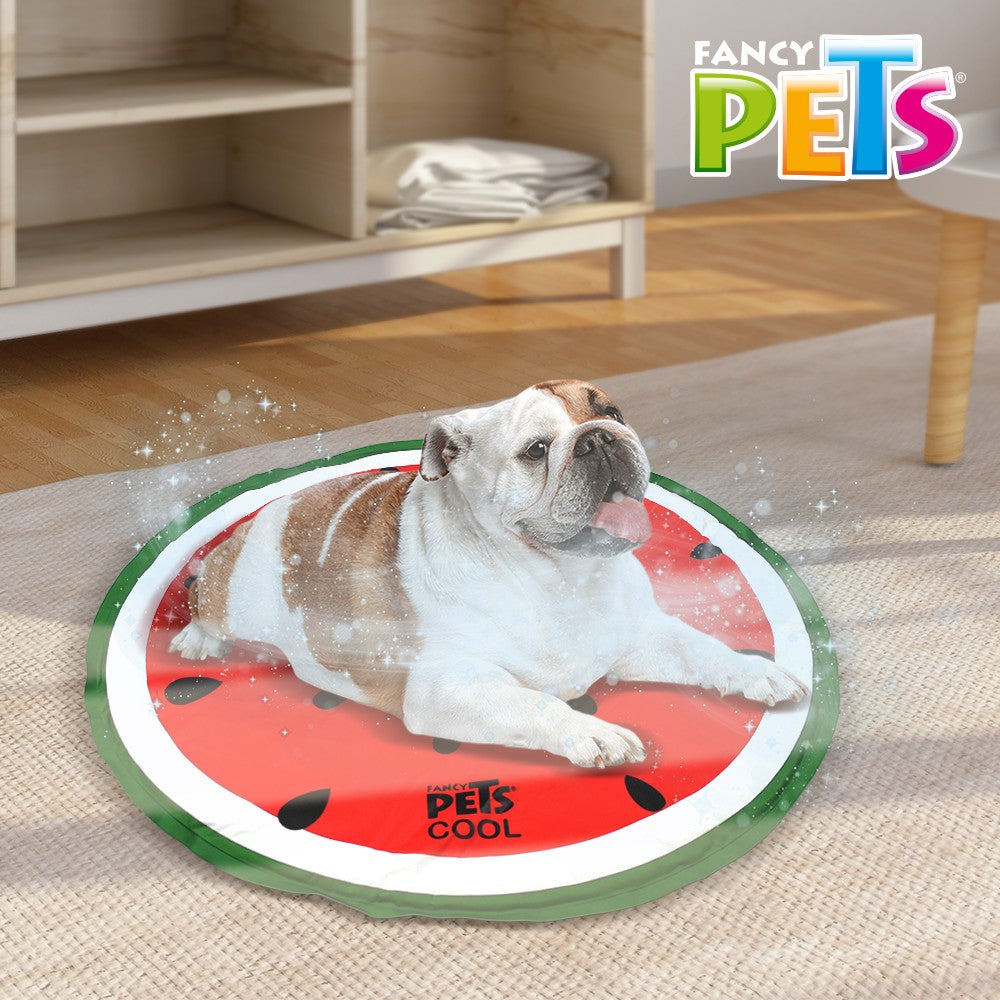Tapete refrescante para perro Fancy Pets Circular Sandia Med