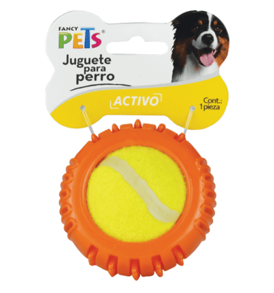Fancy Pets Juguete Bola C/ Pelota De Tenis - Naranja - AniMALL