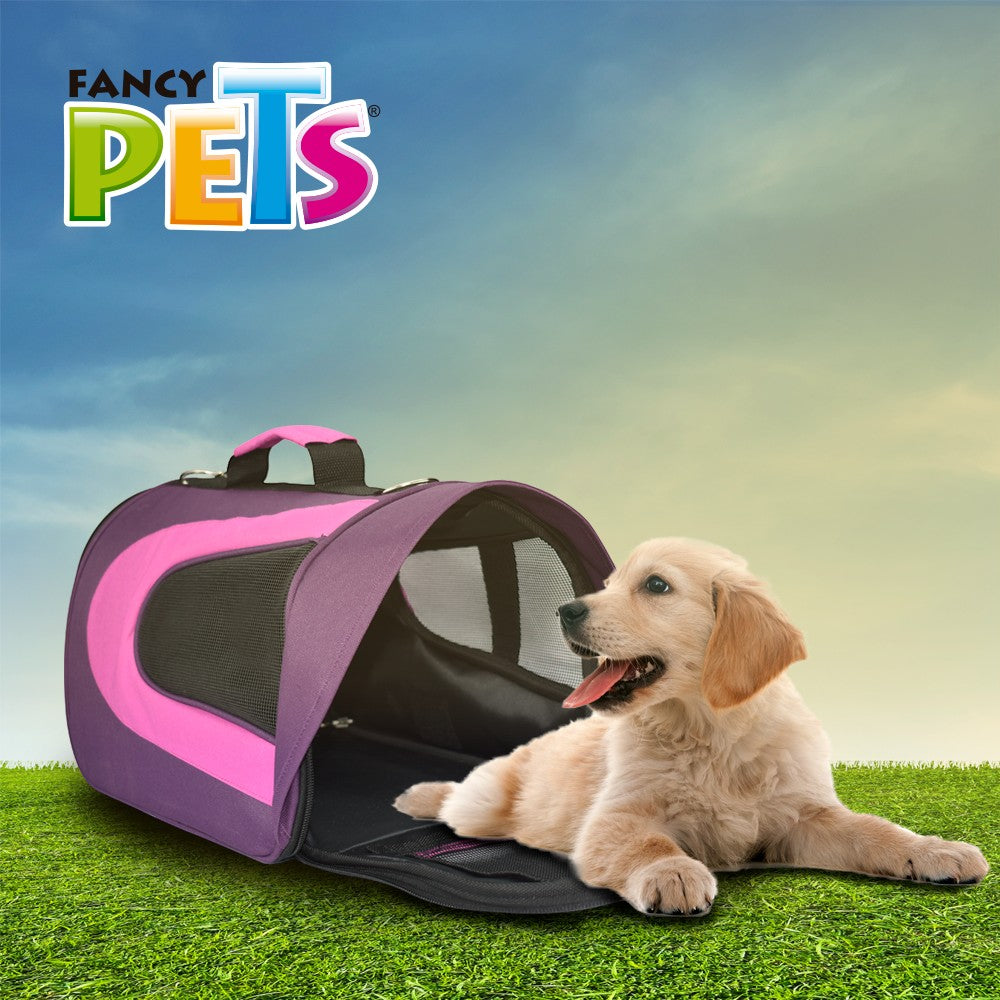 Fancy Pets Transportadora con Visera Intermedia Morada