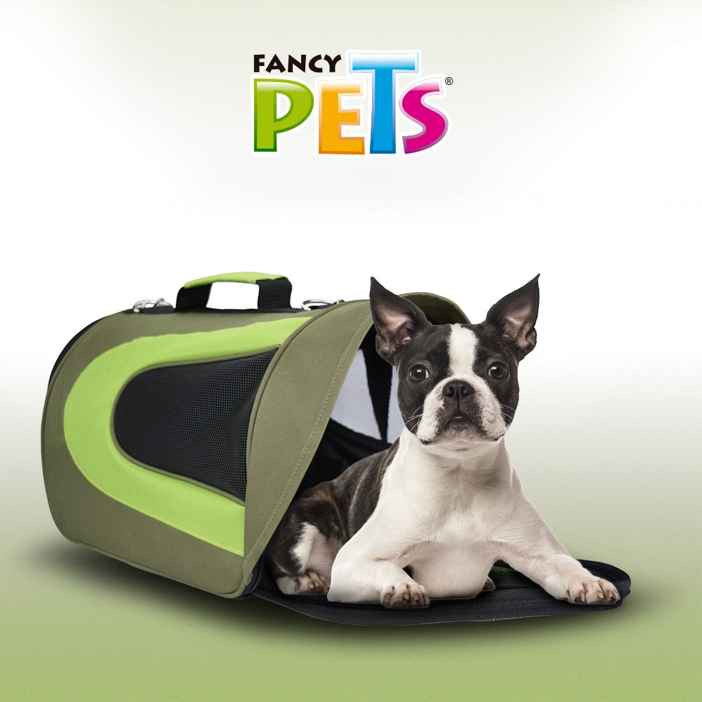 Fancy Pets Transportadora con Visera Verde Olivo XS