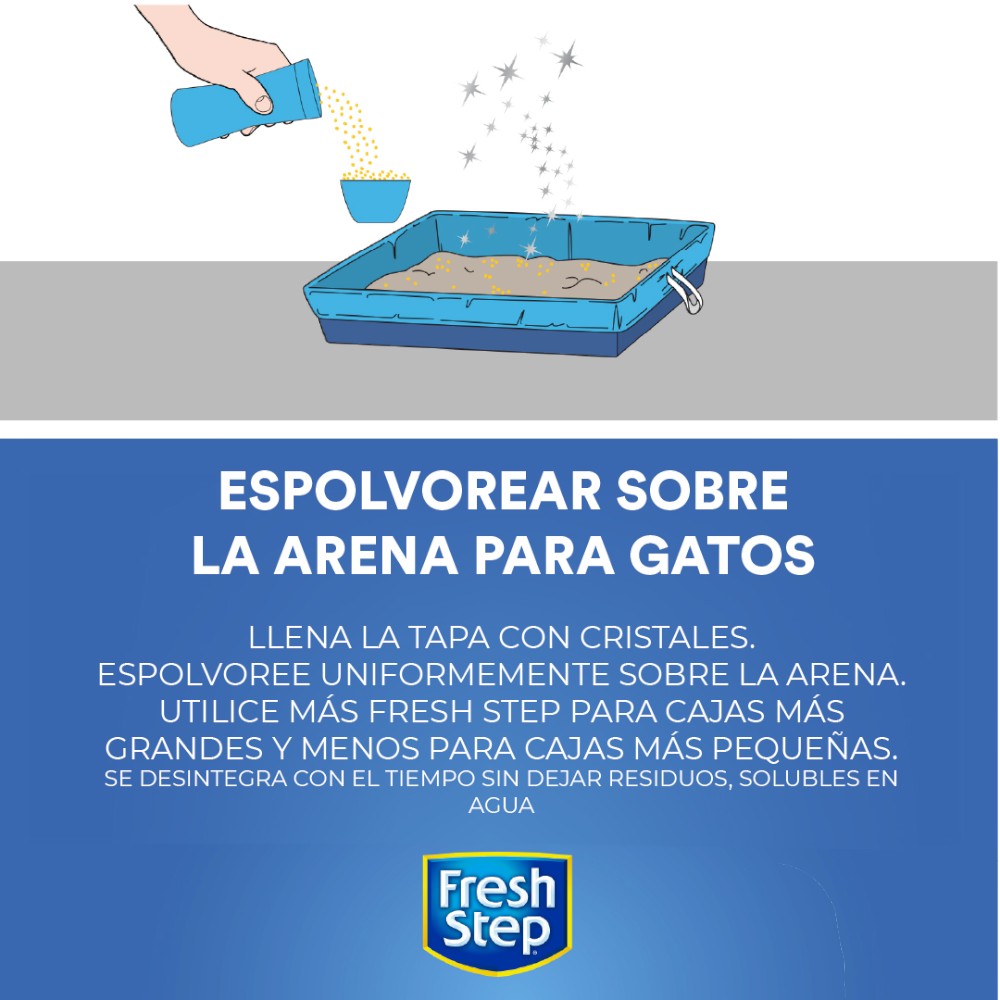 Perlas Desodorantes Caja de Arena Gato, Elimina Olor, No tóxico, Aroma Fresh Summer 425gr