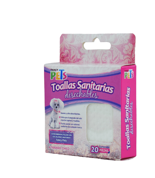 Toalla Sanitaria Desechable Chica (20 Piezas), Fancy Pets - AniMALL