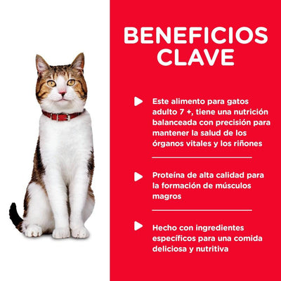 Lata Hill's Science Diet Adult 7+, alimento saludable húmedo en lata para gato senior sabor pavo 156g - AniMALL