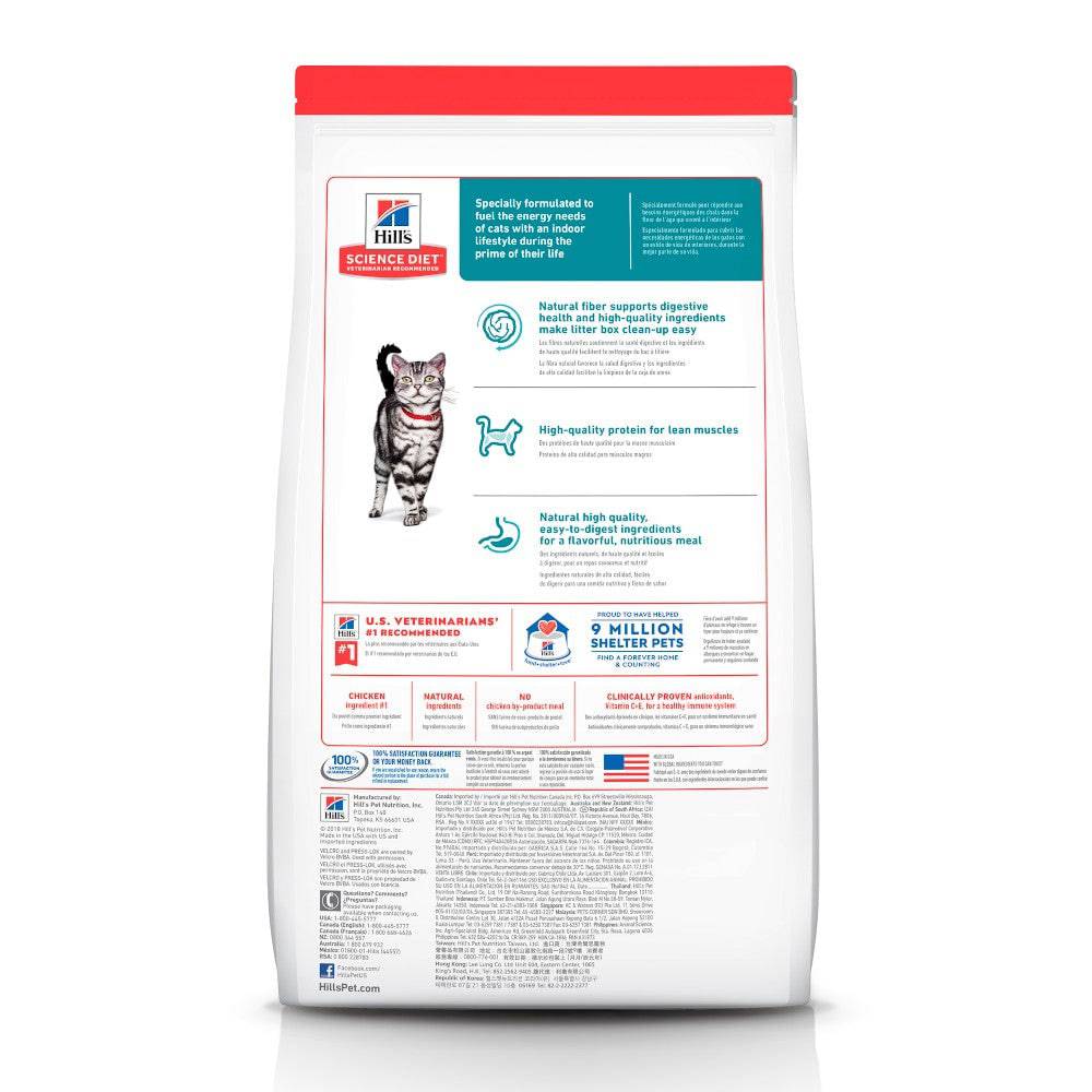 Hill's Science Diet Adult Indoor, alimento saludable para gato adulto de interiores 3.2Kg - AniMALL