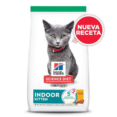 Hill's Science Diet Kitten Indoor, alimento saludable para gatito de interior sabor pollo 1.6Kg - AniMALL