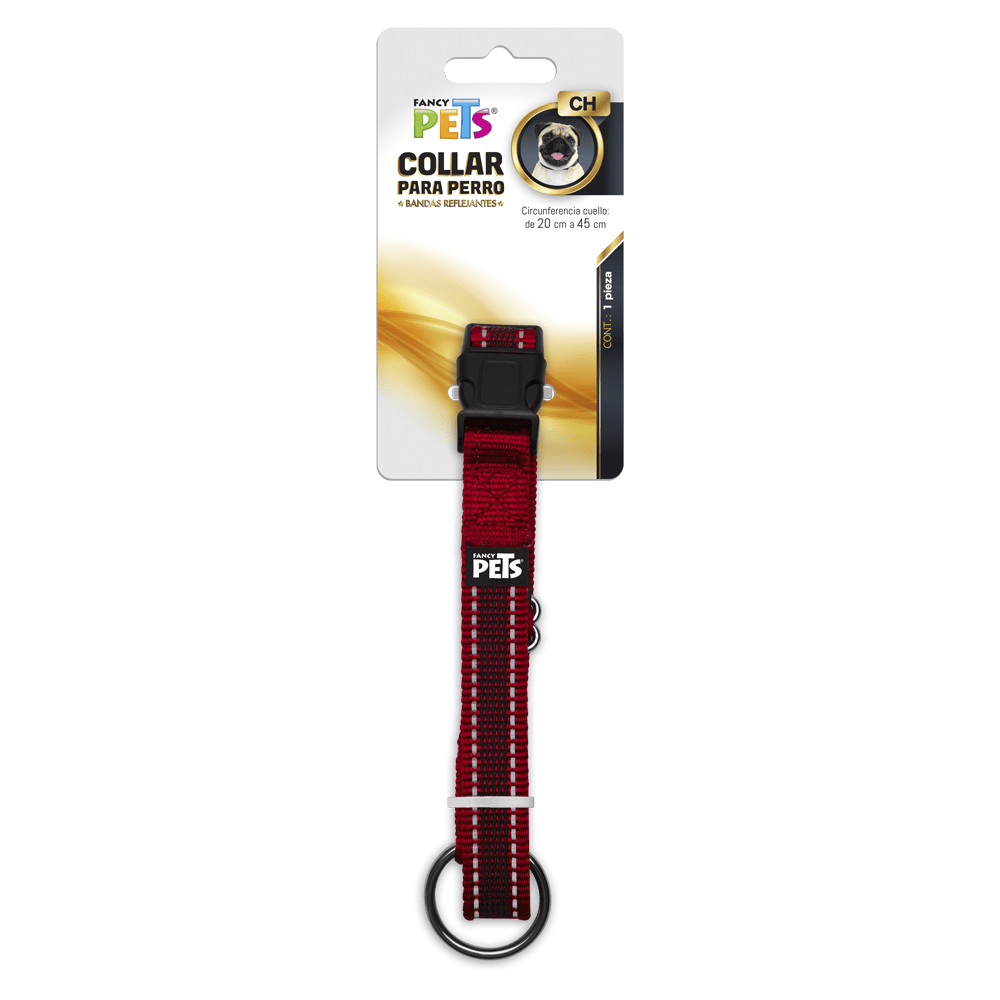 Collar con Ultra Grip y Bandas Reflejantes Talla S - AniMALL