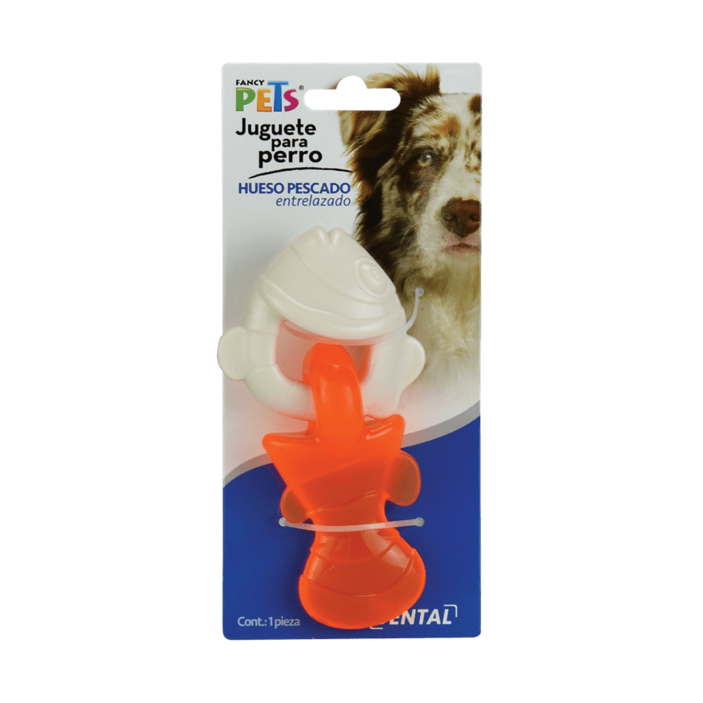 Juguete Dental Hueso/Pescado Entrelazado, Fancy Pets - AniMALL