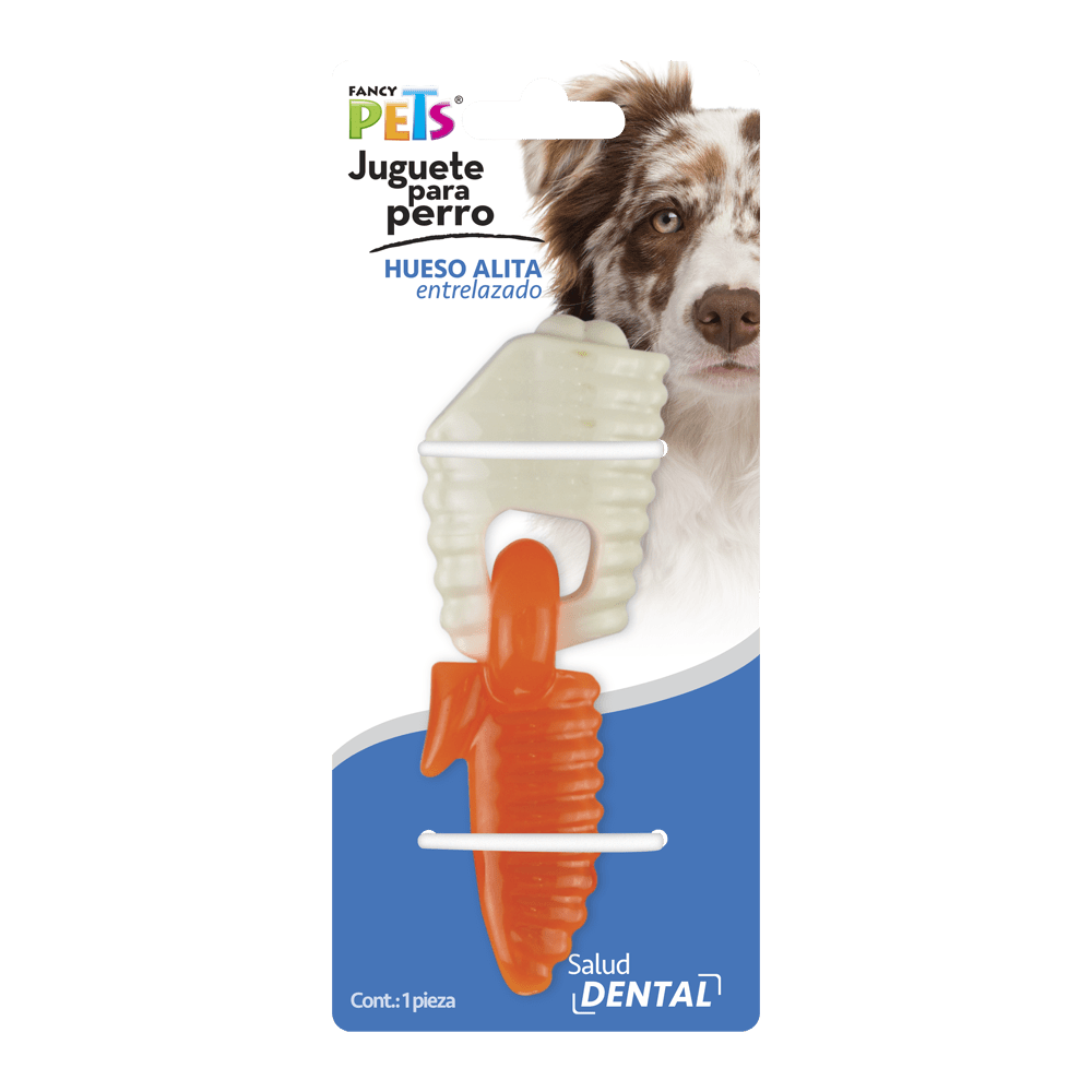 Fancy Pets Juguete Dental Hueso/Alita Entrelazado - AniMALL