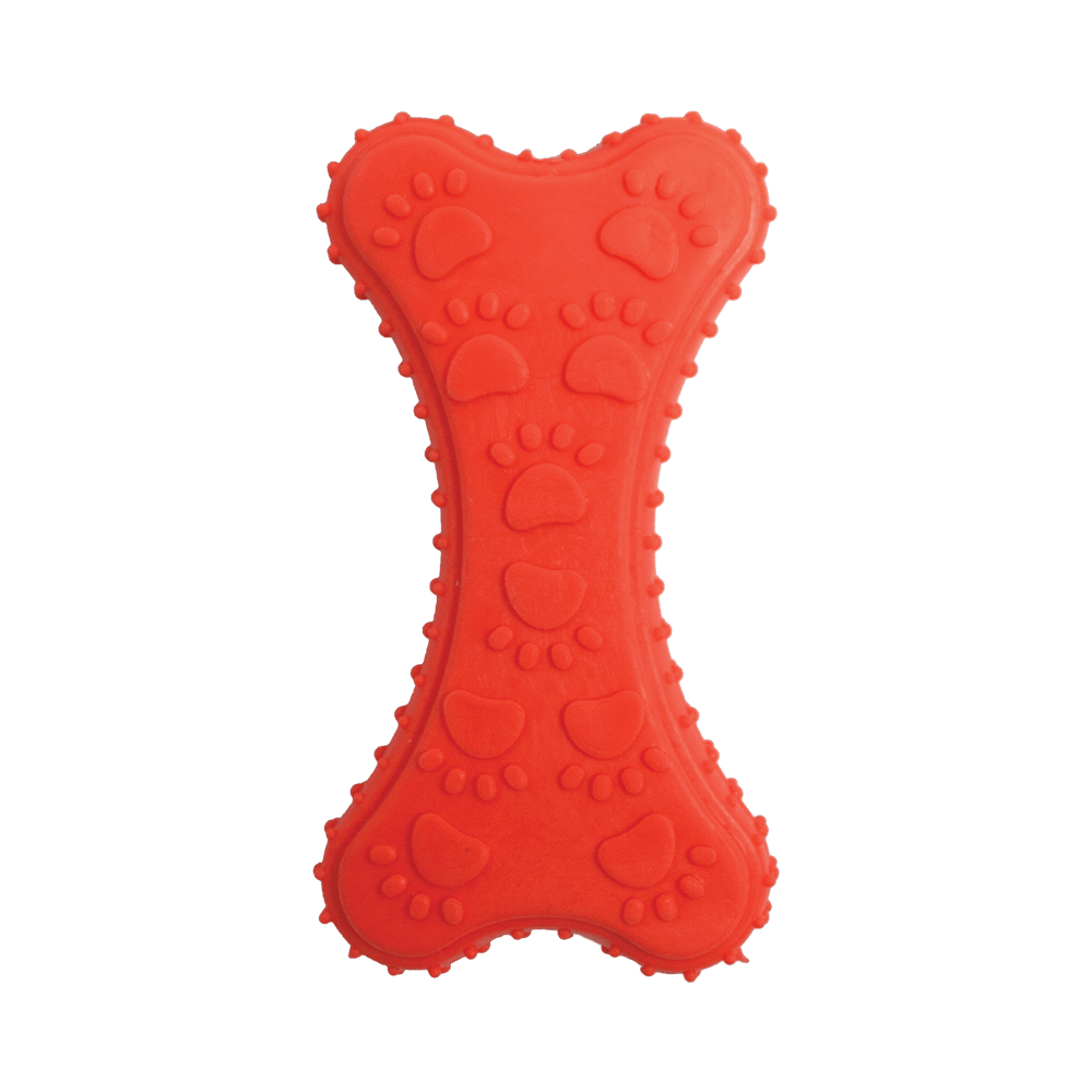 Juguete de Caucho Hueso con Huellas, Fancy Pets - AniMALL