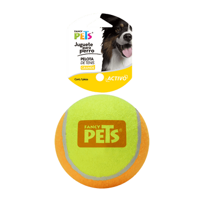 Pelota de Tenis Bicolor Grande 1Pza Fancy Pets - AniMALL