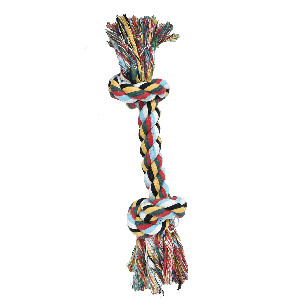 Juguete Hueso Mediano de Hilo Multicolor 30 cm., Fancy Pets - AniMALL