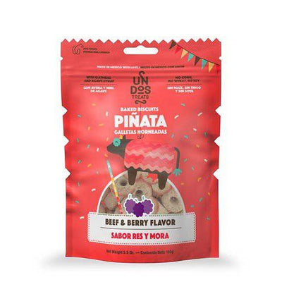 Un Dos Treats Piñata Premios para Perro sabor Res & Moras 156 Gr. - AniMALL