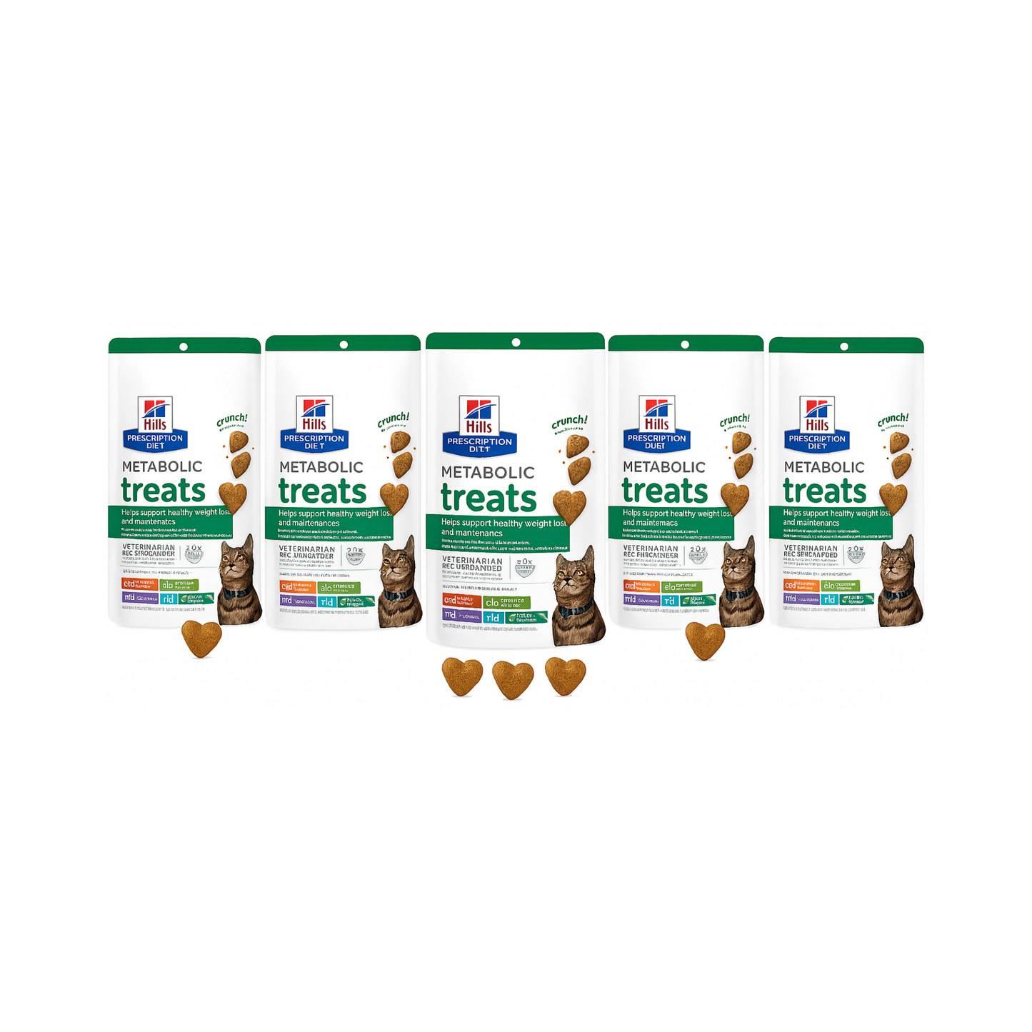 5 Premios Hill's Prescription Diet Premios Metabolic Control de Peso para gatos 2.5 oz