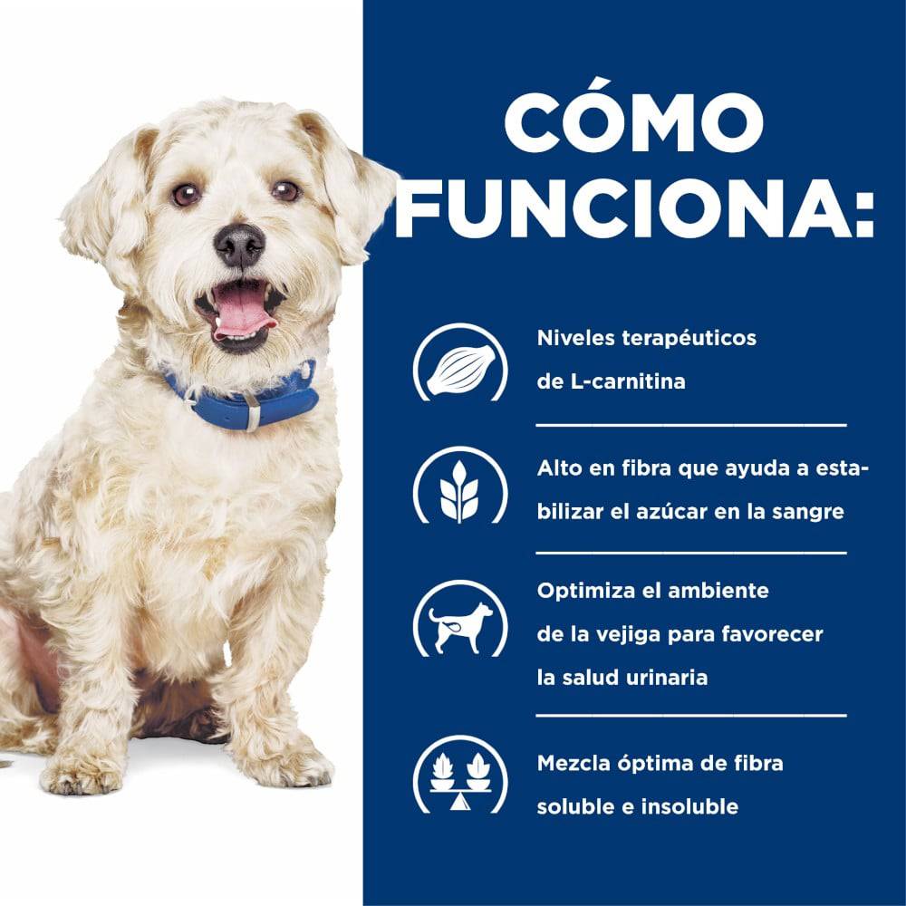 Hill's Prescription Diet w/d, Manejo Peso/Glucosa, para Perro, 12.5 Kg - AniMALL