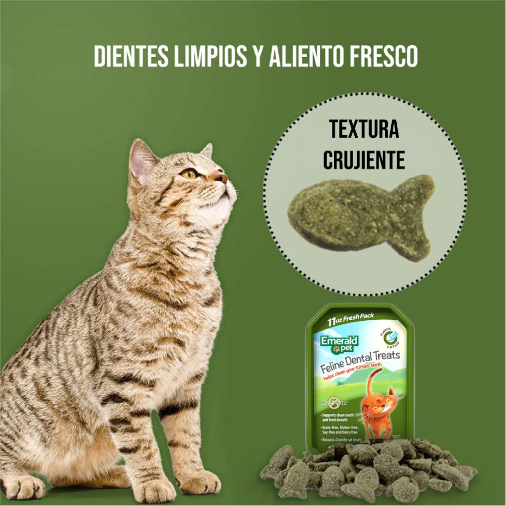 Premios para Gatos Dental Treats, Sabor Catnip, Dientes Limpios, Fresh Pack 312gr