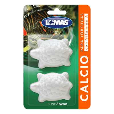 Calcio para tortugas con Vitamina A 2 pzas - AniMALL