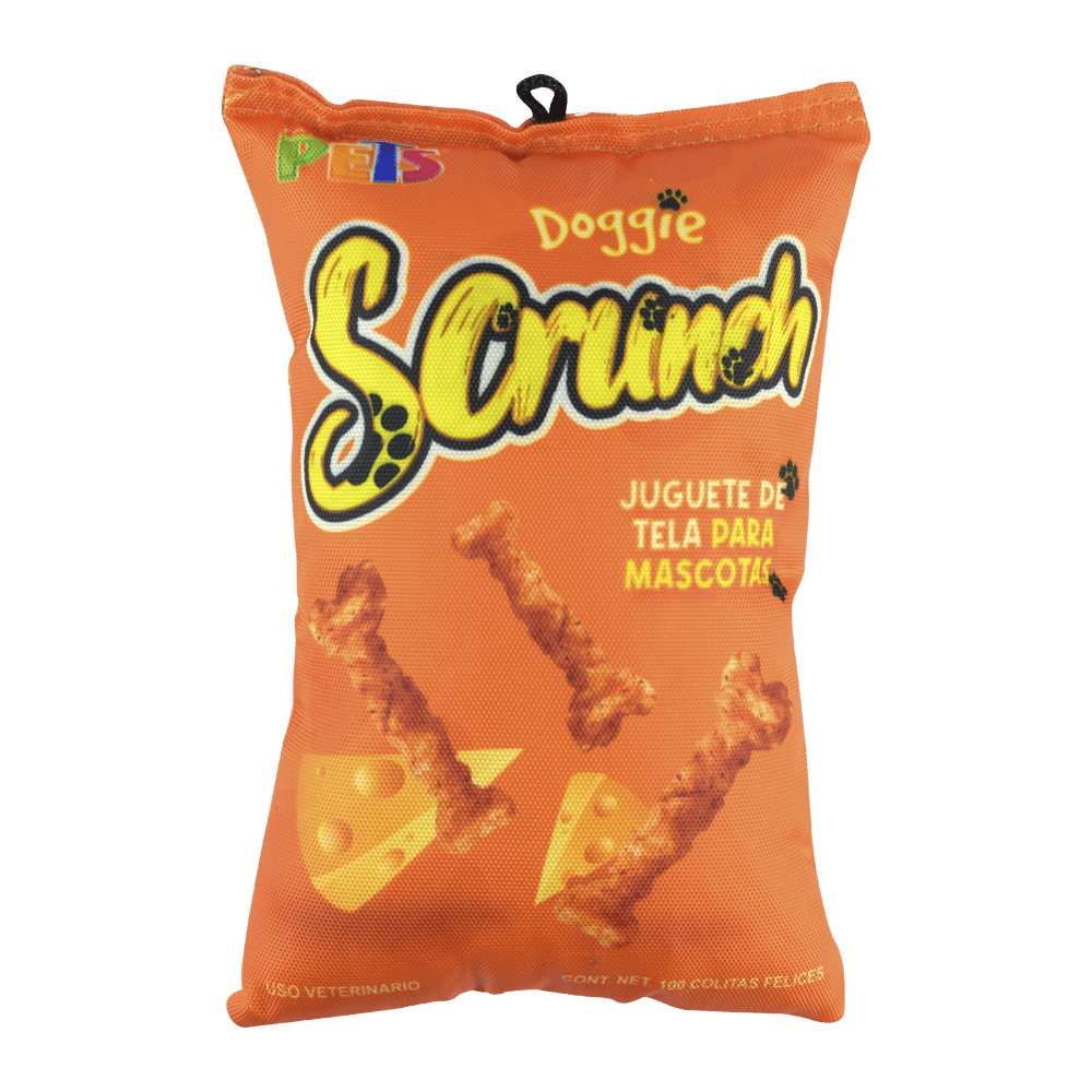 Juguete de Tela Doggie Scrunch Queso, Fancy Pets - AniMALL