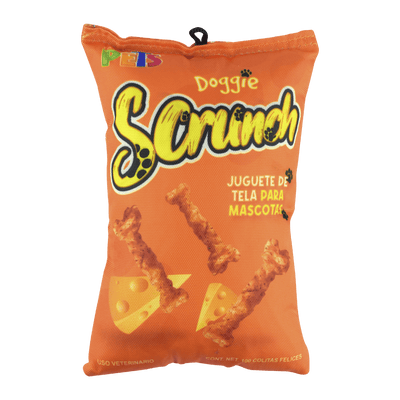 Juguete de Tela Doggie Scrunch Queso, Fancy Pets - AniMALL