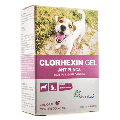 Clorhexin Gel Oral Antiplaca Perro y Gatos 45 ml MederiLab - AniMALL