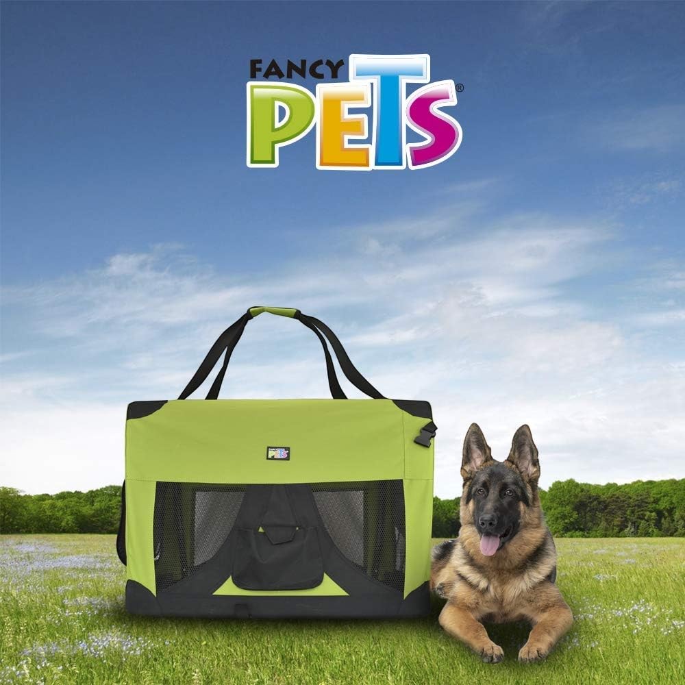 Transportadora para perros pequeños Fancy Pets Int Verde Chica
