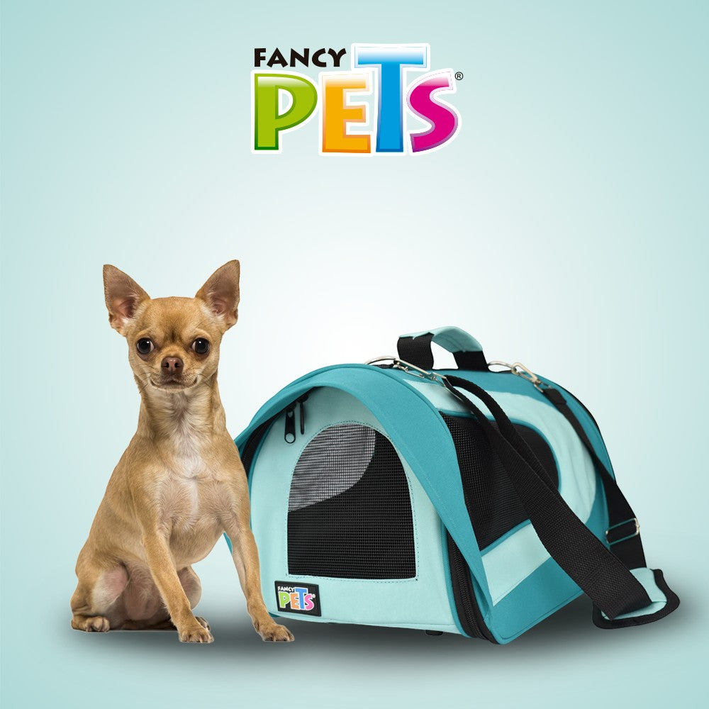 Transportadora Fancy Pets Azul con Visera CH