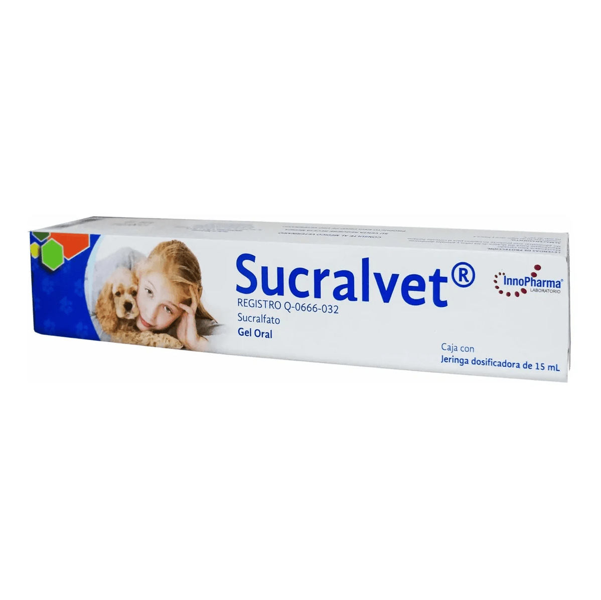 Sucralvet, Sucralfato, Pasta oral en jeringa de 15ml (240mg/ml), Innopharma. - AniMALL