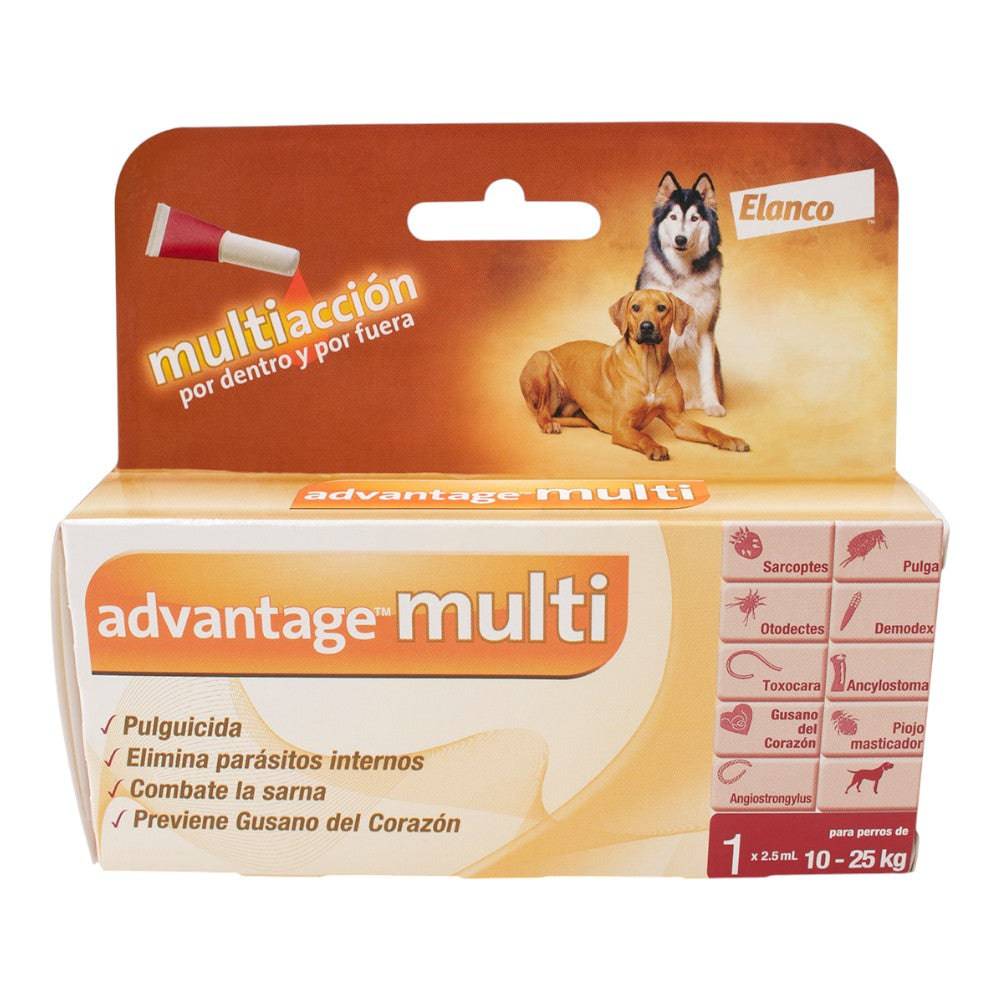 Advantage Multi 2.5 ml Perros 10 a 25 kg Elanco - AniMALL