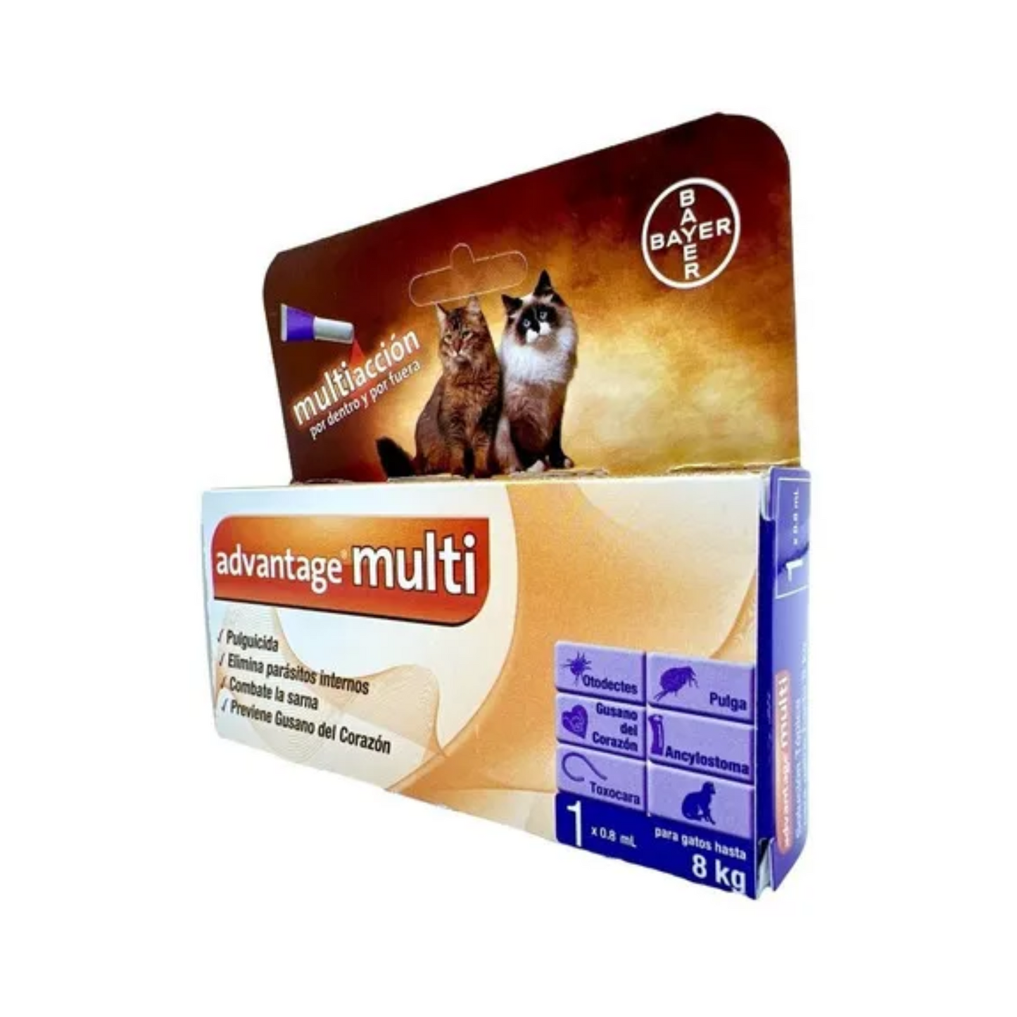 Advantage Multi 0.8 ml Gatos 4 a 8 Kg Elanco