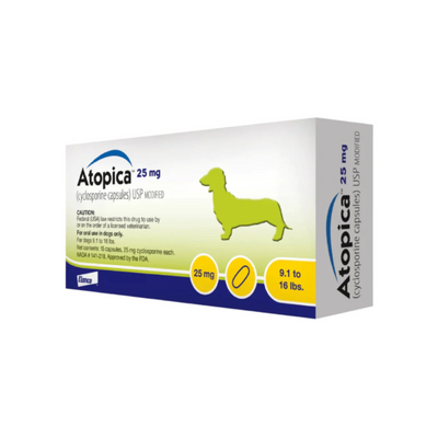 Atopica Ciclosporina 25mg con 30 cápsulas Elanco