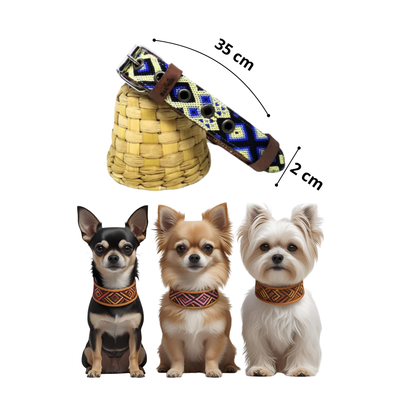 B&Kolor Collar Artesanal Color Azul Talla Ch