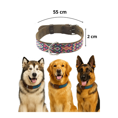 B&Kolor Collar Artesanal Color Mándala Talla Grande