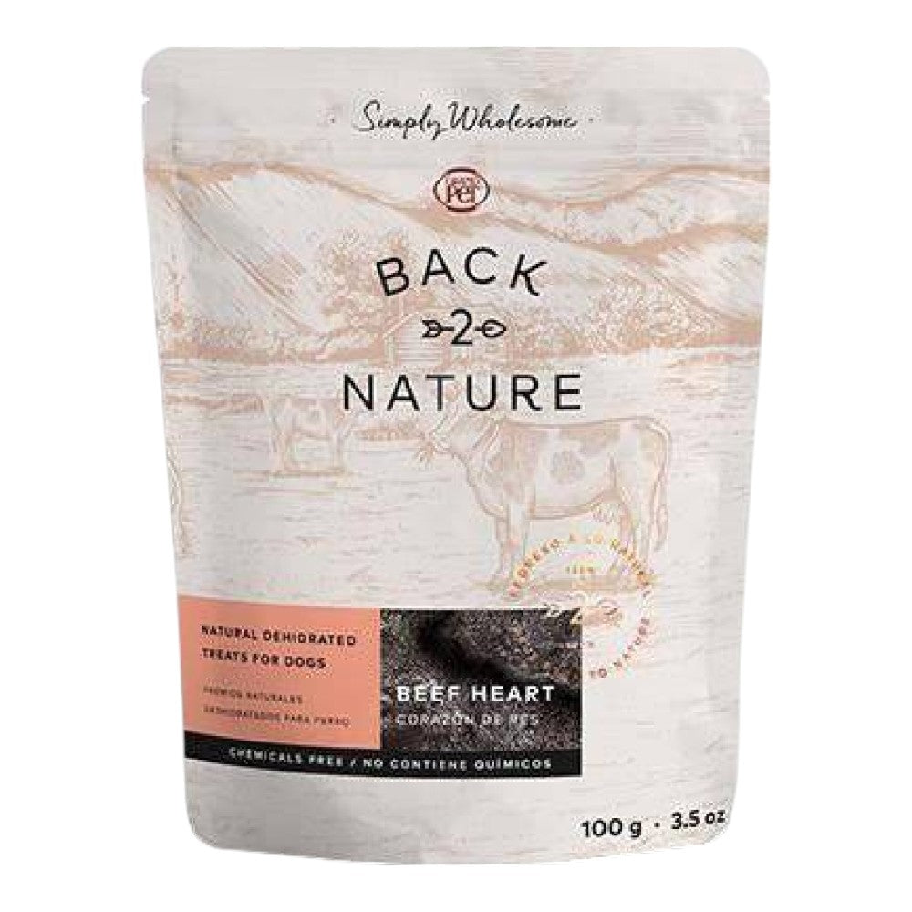 Back 2 Nature Premios Naturales Deshidratados para Perro de Corazon de Res 100gr
