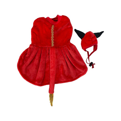 CATM Disfraz de Diablo Hembra para Mascota Talla 4