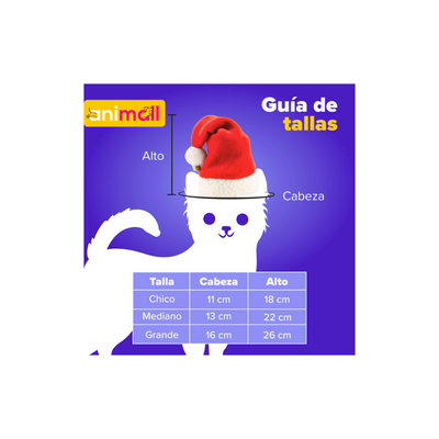 CATM Gorro Navideño Grande Color Rojo