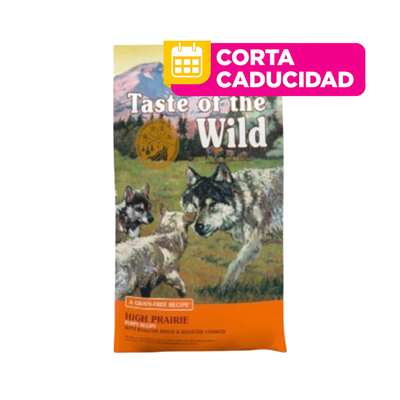 CORTA CADUCIDAD 25/05/2026 Taste Of The Wild High Prairie Puppy Bisonte Y Venado Asado 6.3 kg