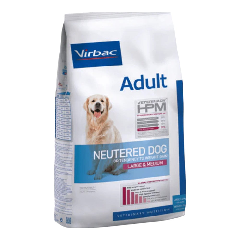 Virbac HPM Dog Adult Neutered Large and Medium 12kg