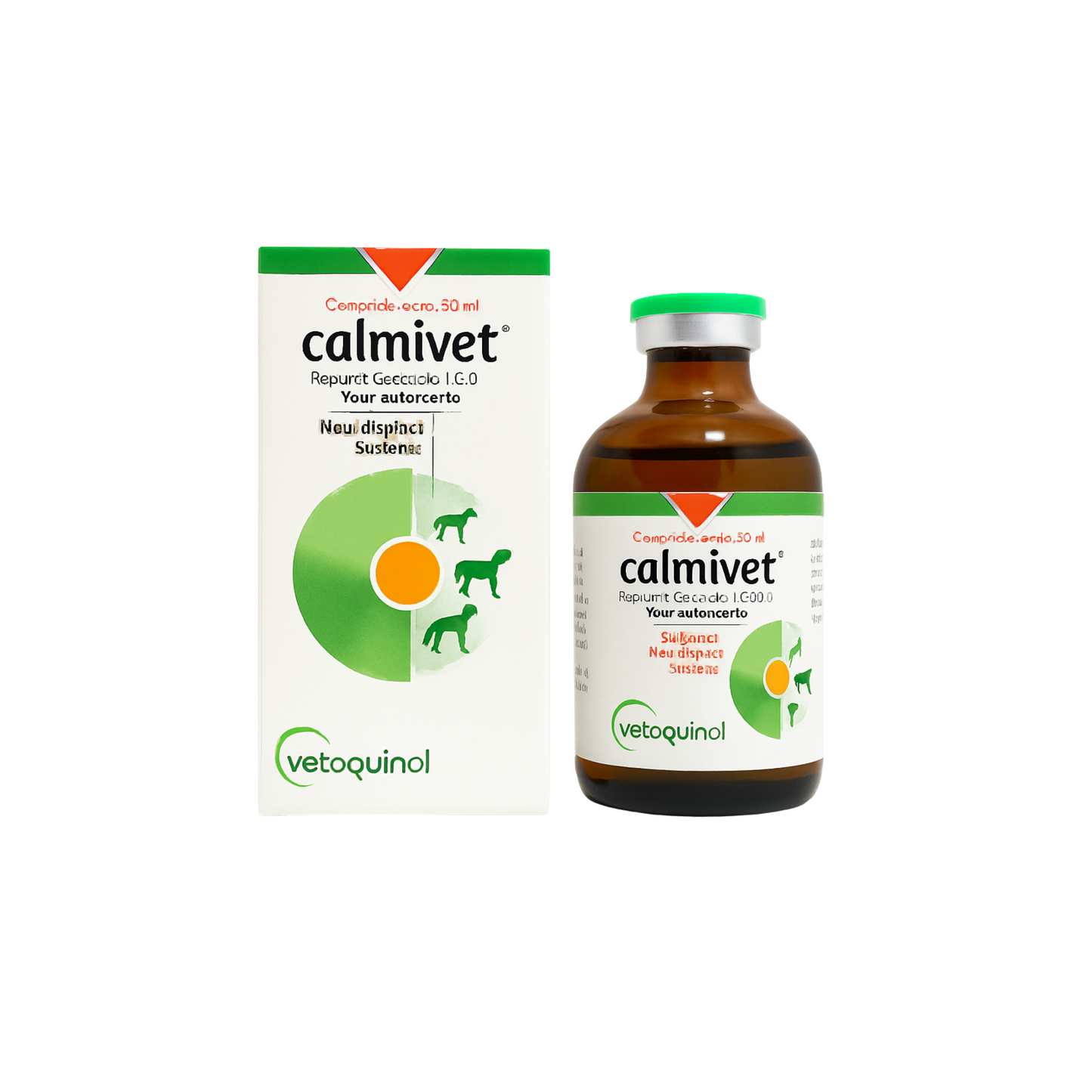 Calmivet Solución Inyectable 50 ml Neuroléptico Sedante Veterinario Vetoquinol