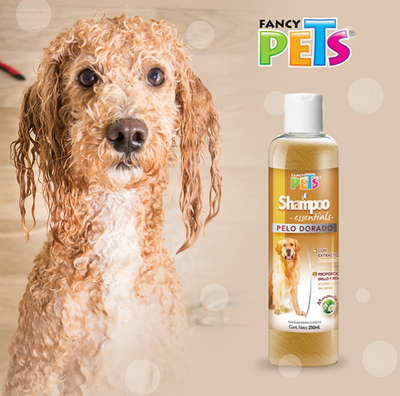 Shampoo Essentials Fancy Pets 250 ml para perros de pelo dorado y tonos claros, higiene y brillo