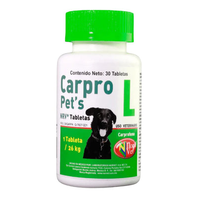 Carpro Pets "L" 30 Tabletas Carprofeno Norvet