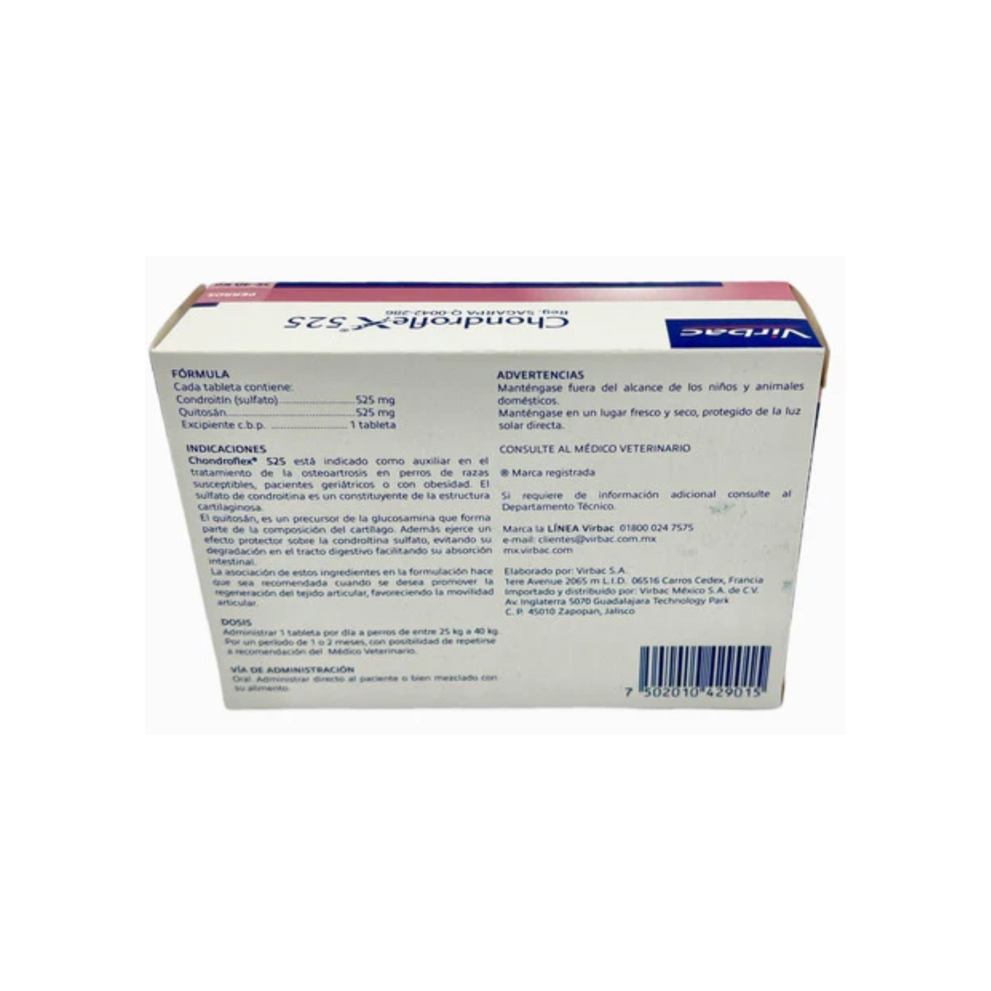 Chondroflex 525, 30 Tabletas, Virbac